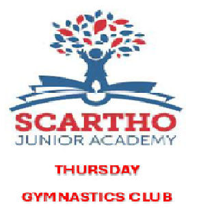 **SCARTHO JUNIOR ACADEMY ** AFTERSCHOOL GYMNASTICS CLUB - THURSDAYS 3.30PM - 4.30PM