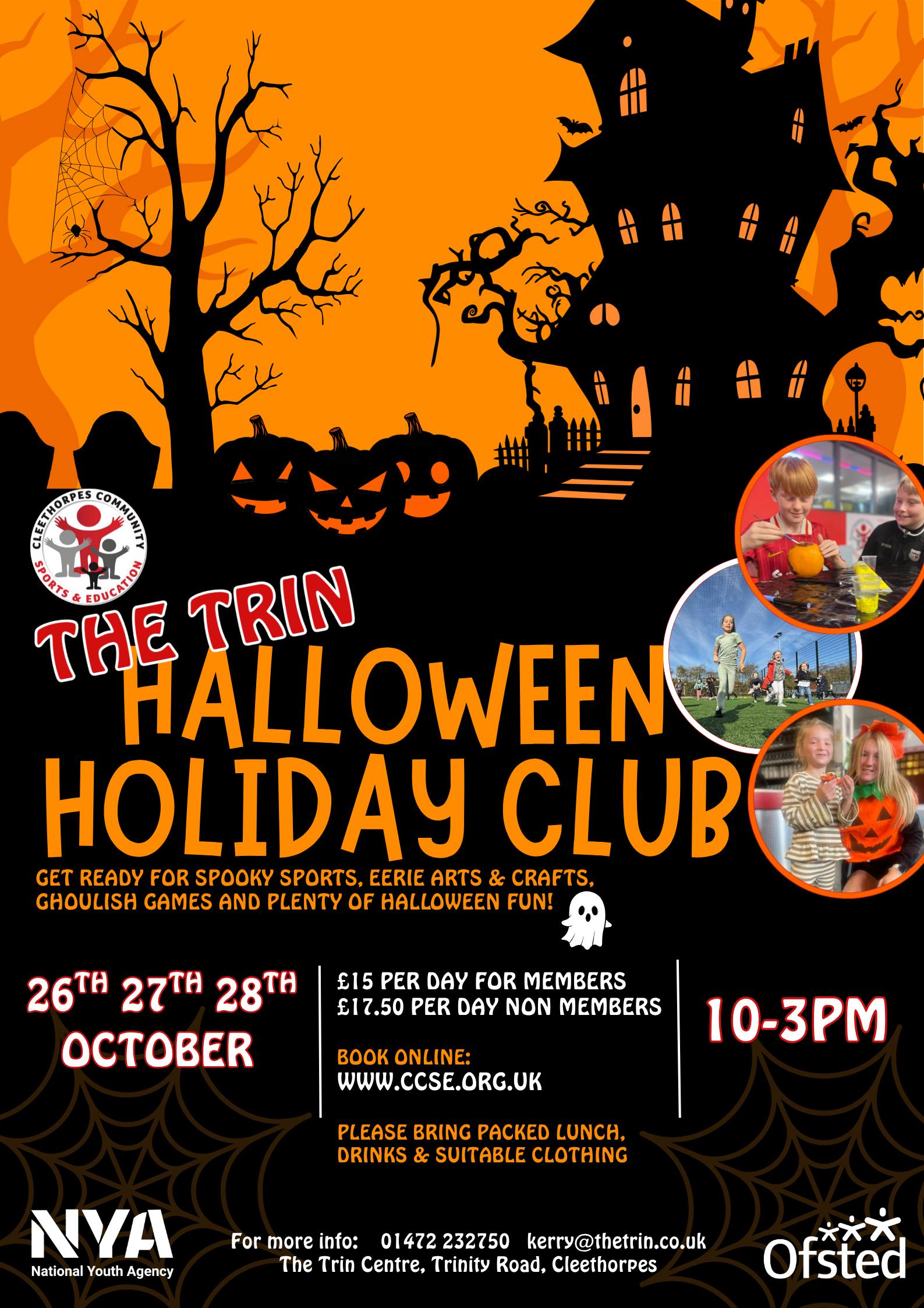 Half Term Halloween Holiday Camp Monday 26th, Tuesday 27th and Wednesday 28th October 2026 - Primary School ( Age 5-11  )