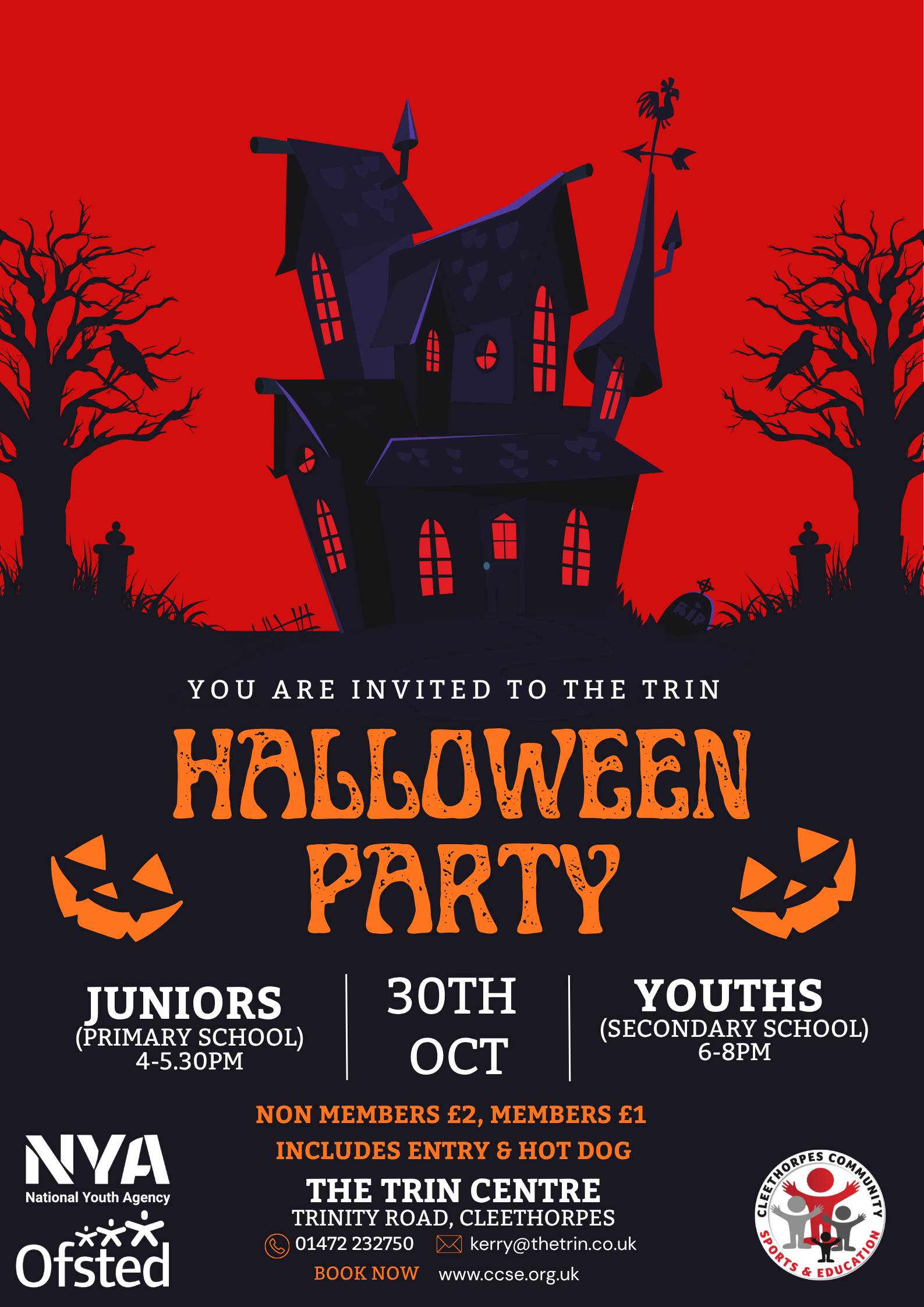 Halloween Party - 30th October 2026 ( Primary School Children 5-11 )