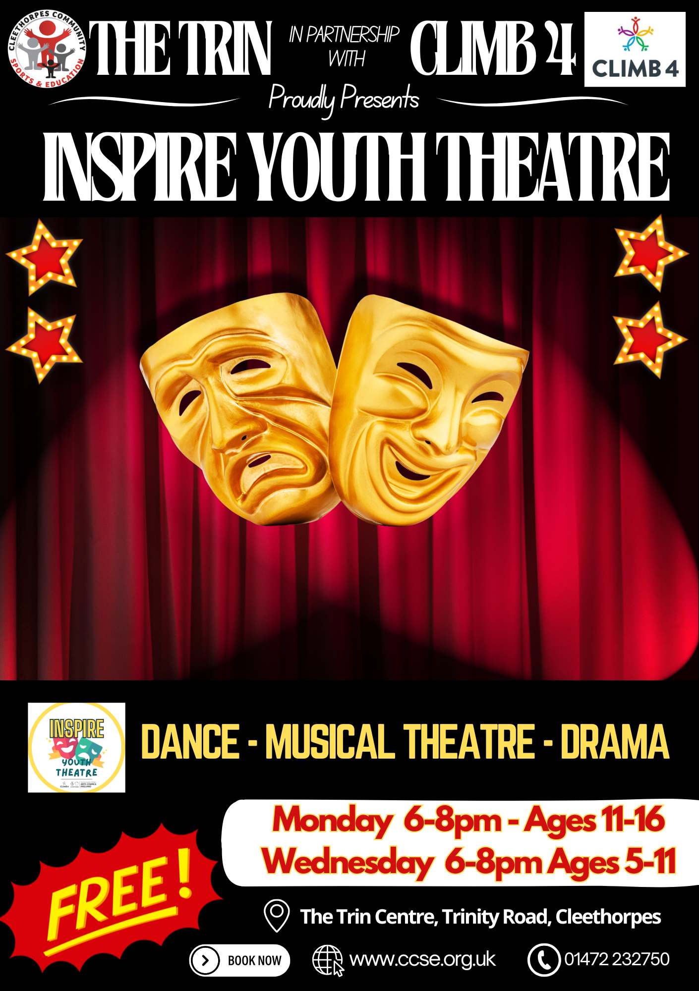 Performing Arts Class - Monday 6-8pm ( Ages 11-16 years )