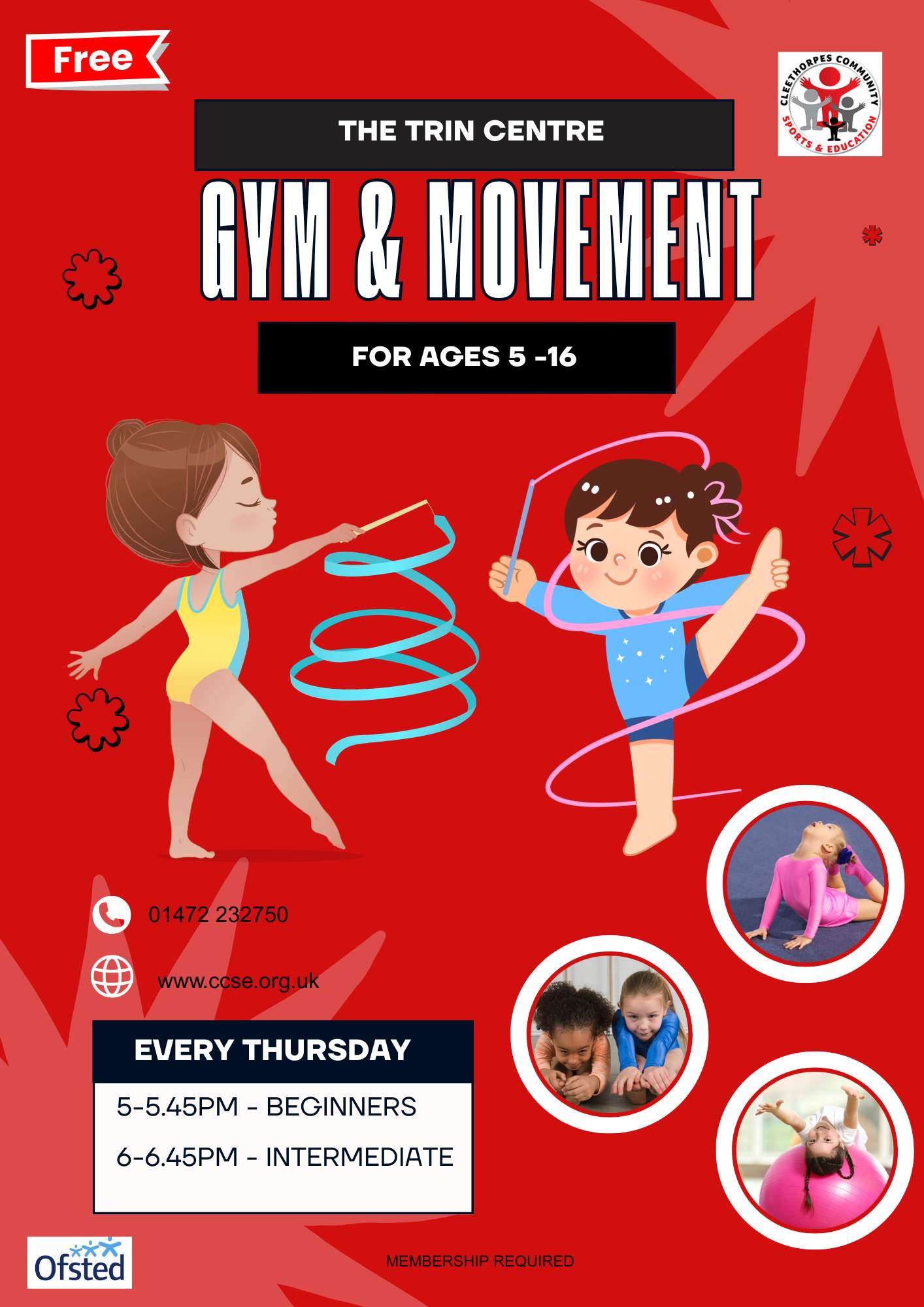 Trin Gym & Movement - Beginners Class 5pm till 5.45pm