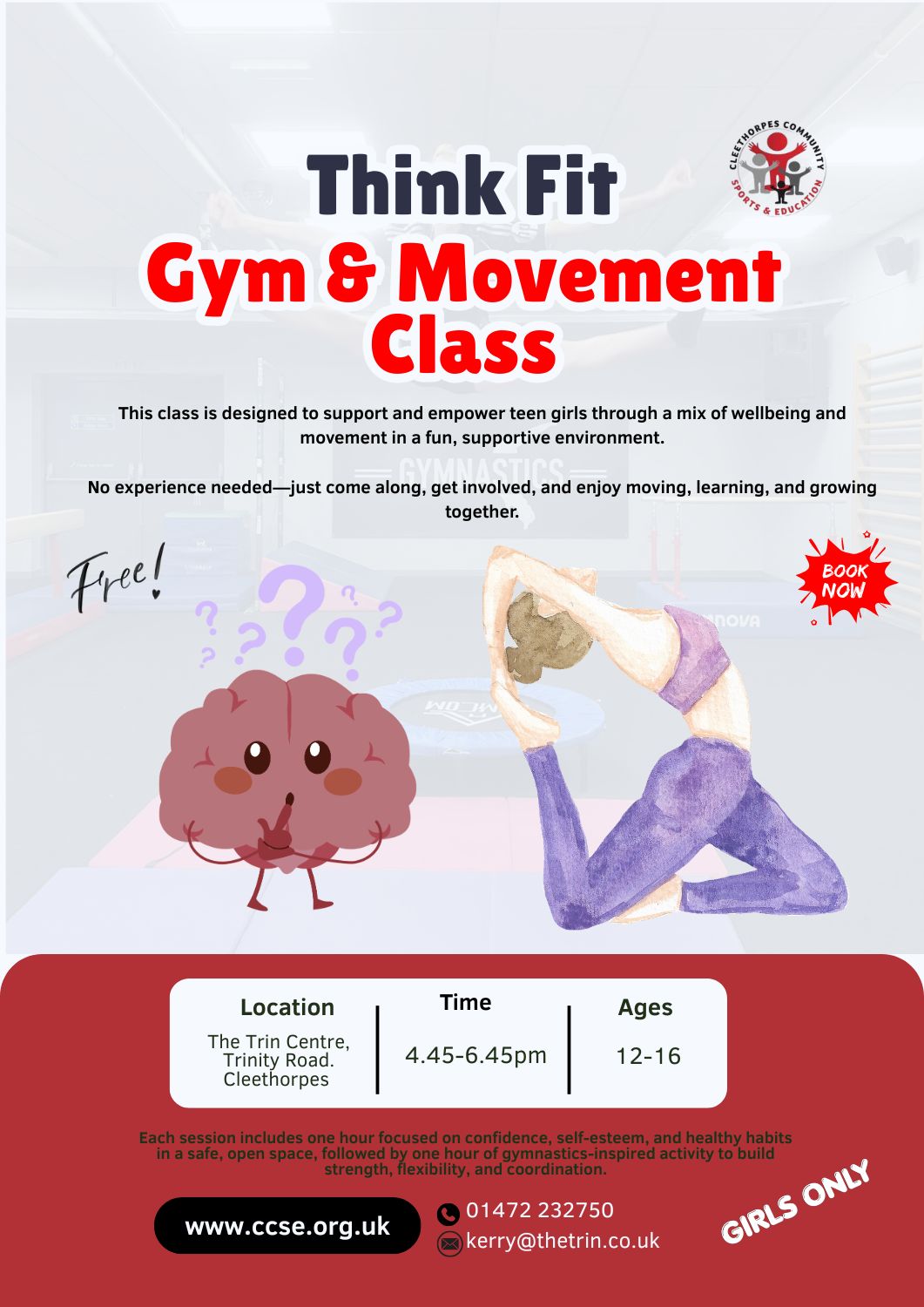 Think-Fit Gym & Movement - Thursday 4.45pm till 6.45pm ( Ages 11-16 )